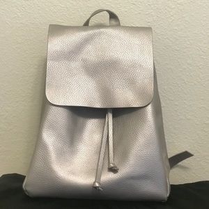 Zara silver backpack